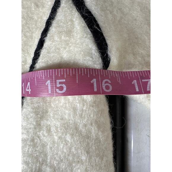 Modern Citizen Madison Coat Contrast Trim Full-Zip Teddy Jacket Cream XS - Picture 10 of 11